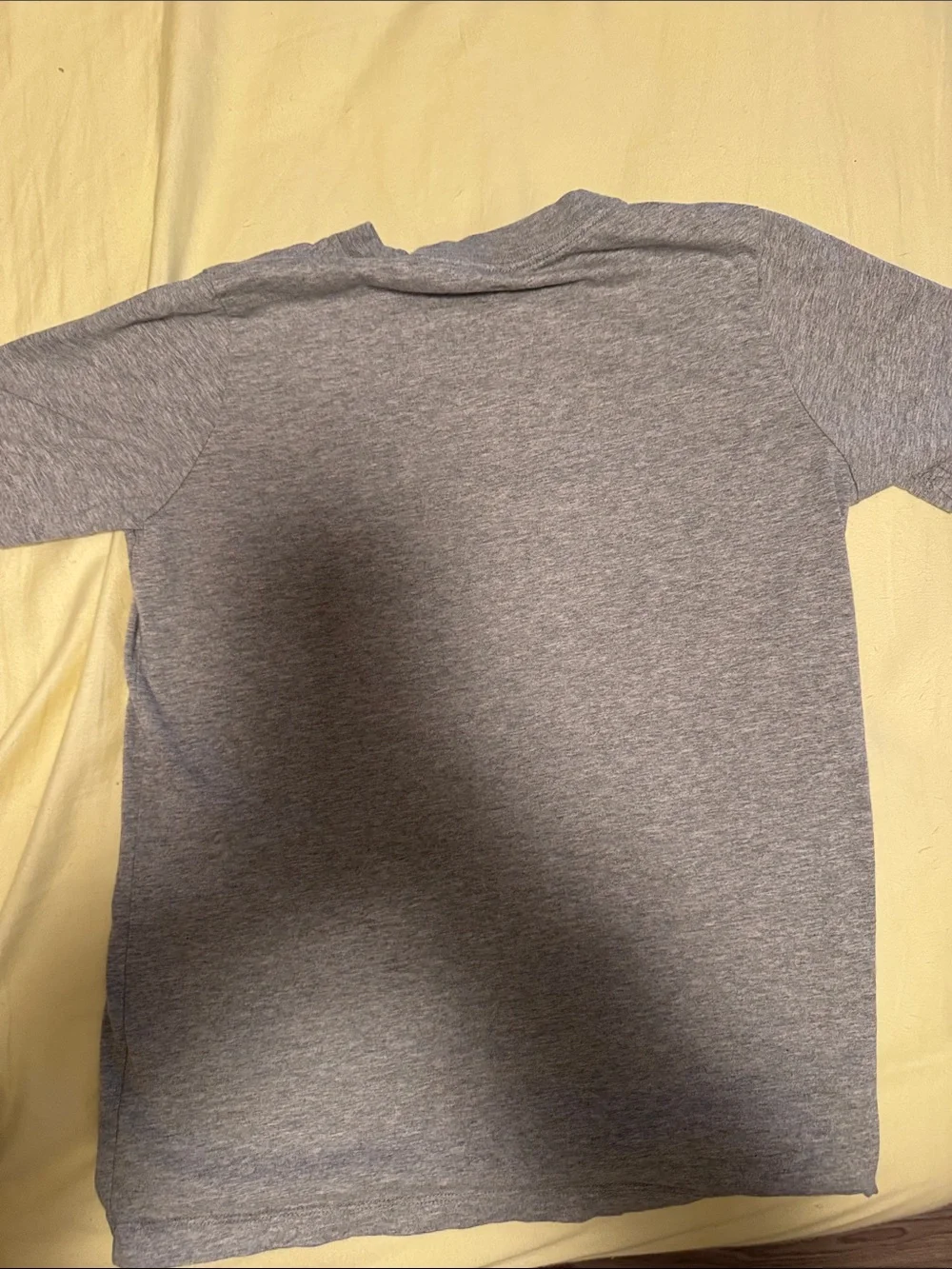 Nike Gray Tee with Black Swoosh and Red Graphic